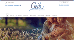 Desktop Screenshot of geibfuneral.com