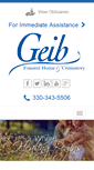 Mobile Screenshot of geibfuneral.com